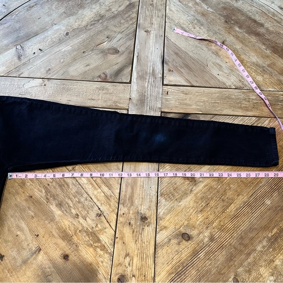 Hudson Distressed Corduroy Black Stretch Skinny Ankle Pants - 26 - Picture 12 of 12